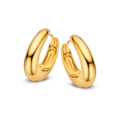 Billede af Spirit Icons Callas øreringe Large forgyldt sølv