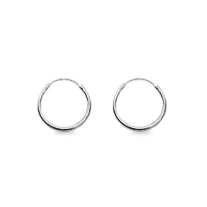 Billede af By Pind creol sølv med vippelås 18x1,5mm (1,8cm i diameter)