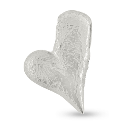 Billede af Vedhæng hjerte, massivt 14 kt. hvg.