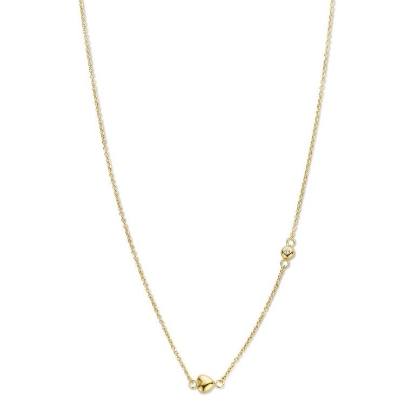 Billede af Spirit Icons Miracle halskæde 14 karat guld m. 0,02 ct. w/vs 45 cm.  