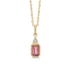 Billede af Mads Z "Elvira" vedhæng 14 kt. guld m. pink turmalin + brillant (ekskl. kæde)