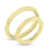Billede af Vielses & Forlovelses ringe, rund profil ca. 3,2 mm 8 kt