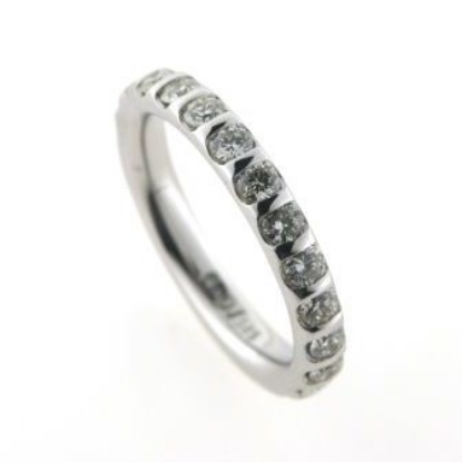 Billede af Alliancering med 15 brill. a 0,06 w/si. 14 kt.hvg.