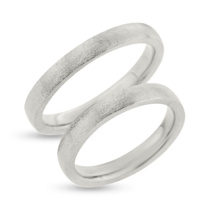 Billede af Vielses & Forlovelses ringe 925 s..(br. 3,1-tk. 1,9 mm.)