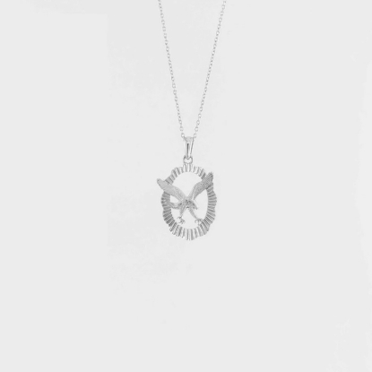 Billede af *IX Studios Eagle vedhæng sølv med halskæde (60 cm)