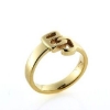 Billede af Ring, massiv med udsavet monogram BJ 14 kt. 