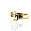 Billede af Ring, massiv med udsavet monogram BJ 14 kt. 