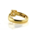 Billede af Ring, massiv med udsavet monogram BJ 14 kt. 