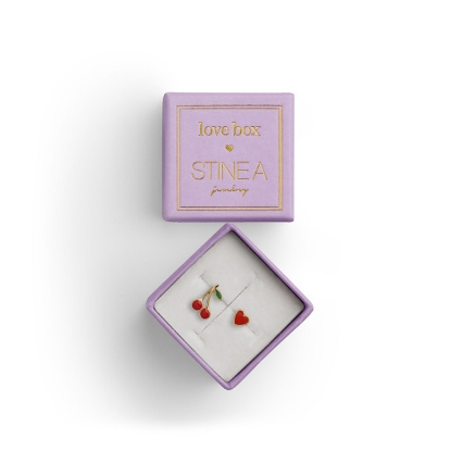Billede af STINE A Love Box 70 forgyldte sølv øreringe (1 stk. af hver)