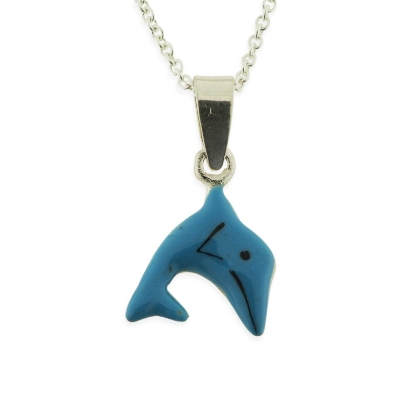 Billede af Bella & Valdemar by Pind halskæde med delfin sølv 