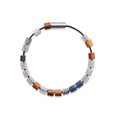 Billede af Mads Z Black Sun sølv armbånd "White Beach"