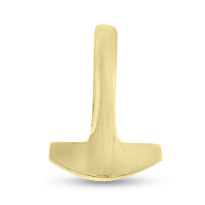 Billede af Vedhæng thorshammer, lille 925 s. forgyldt (forgyldning vil blive slidt af ved brug !)