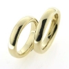 Billede af Vielses & Forlovelses ringe, profil oval ca. 4,6*2,7mm 14 kt