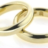 Billede af Vielses & Forlovelses ringe, profil oval ca. 4,6*2,7mm 14 kt