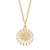 Billede af Lund Copenhagen Marguerit collier 18 mm forgyldt sølv (45-48 cm)