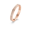 Billede af Spirit Icons ring Chick sølv rosaforgyldt blank cz str 58