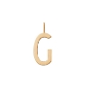 Billede af *Design Letters Bogstav G 16mm vedhæng forgyldt sølv
