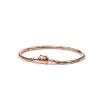 Billede af Bering armbånd stål Arctic Symphony rosaforgyldt  slange 19cm