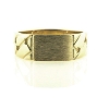 Billede af Herrering massiv lukket bund, plade 7,2*11,0mm 14kt facon 7,5 gr. (prisen er excl. guld)