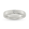 Billede af Ring med 3 * 0,01 w/vs. i hjerte 14 kt. hvg. str. -59.