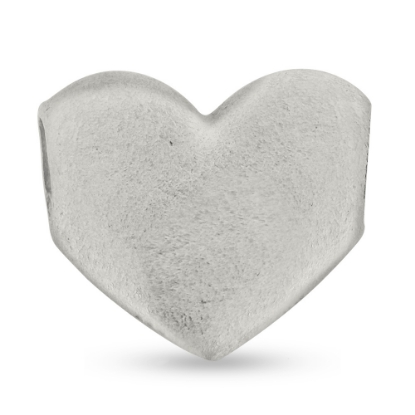 Billede af Vedhæng hjerte, massivt, hul til kæde, hj. 16 mm., br. 18 mm. 925s