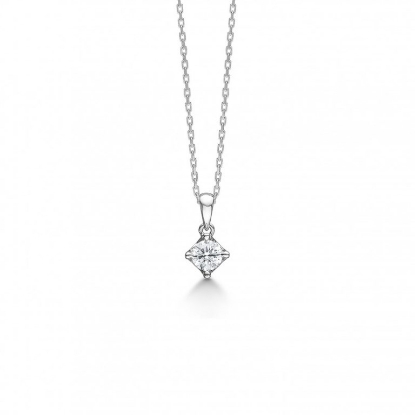 Billede af Mads Z "Crown" vedhæng 14 kt. hvidguld m. 0,24ct. W.SI
