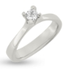 Billede af "Hill" ring m. diamant 0,30 w/vs. i 14 kt. Hvg.