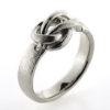 Billede af Ring med knob "pælestik" 14 kt. hvg.