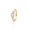 Billede af Studio Z "Fragments" ring forgyldt sølv m. cz (str. 52)