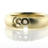 Billede af Herrering udsavet monogram 2 bogstaver 8 kt. 