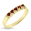 Billede af Ring rk. m. 5 ægte rubiner 14 kt........