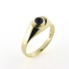 Billede af Ring 5 mm cabochon sleben sten 8 kt. 