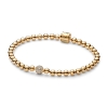 Billede af Pandora armbånd Kugle- og Pavéindfattet forgyldt metalblanding (19 cm)