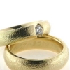 Billede af 1 par ringe, damering med brill. 0,25 w/vs. 14 kt.