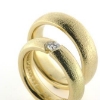 Billede af 1 par ringe, damering med brill. 0,25 w/vs. 14 kt.