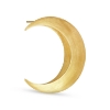 Billede af Jane Kønig Massive Half Moon Stud ørering forgyldt sølv (1 stk)
