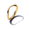 Billede af Pandora Organisk Formet ring forgyldt metalblanding (str. 56)