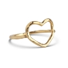 Billede af ENAMEL Copenhagen Organic Heart ring forgyldt sølv (str. 46)