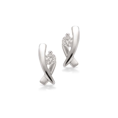 Billede af Øreringe cubic zir. sølv