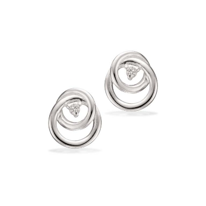 Billede af Øreringe cubic zir. sølv