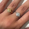 Billede af STINE A Vintage Shell ring forgyldt sølv m. cz (str. 52-56)