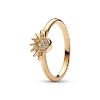 Billede af Pandora Kosmisk Funklende Sol ring forgyldt metalblanding m. cz (str. 48)