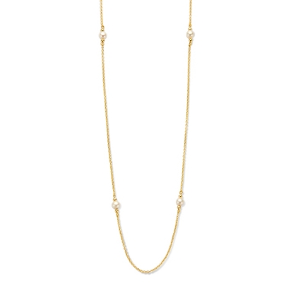 Billede af *Spirit Icons Athena halskæde forgyldt sølv m. ferskvandsperler (60-70 cm)