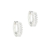 Billede af Aqua Philina Clear Hoop øreringe sølv m. cz (12 mm)