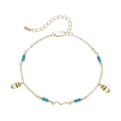 Billede af WiOGA Octavia armbånd forgyldt sølv m. sten (15,5-19 cm)