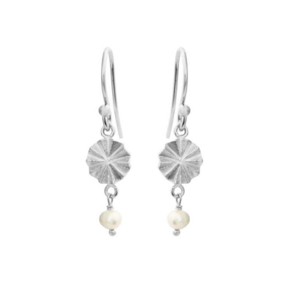 Billede af Susanne Friis Bjørner øreringe m. ferskvandsperler sølv