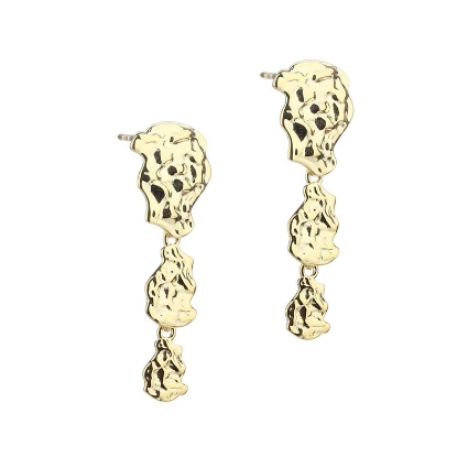 Billede af Aqua Dulce Glam Wave øreringe forgyldt sølv