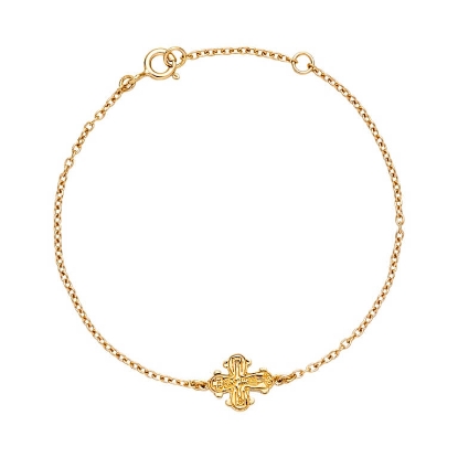 Billede af Lund Copenhagen Dagmarkors armbånd 8 kt. guld (16-18 cm)