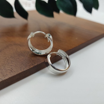 Billede af By Pind creoler sølv 