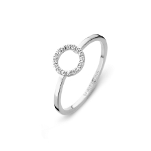 Billede af Spirit Icons Halo ring 14 karat hvg. med ialt 0,075 ct. w/vs str. 53
